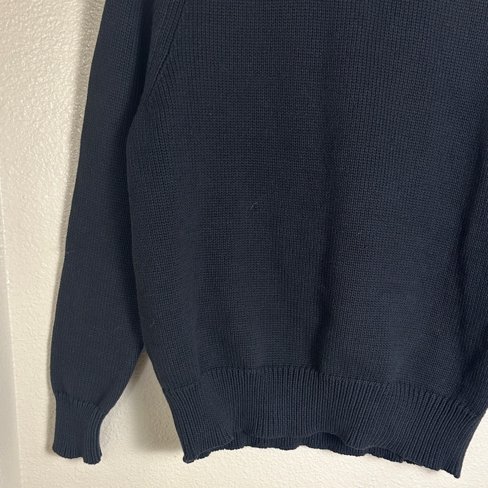 J. Crew Relaxed Pullover Crewneck Sweater black size M women’s - Picture 4 of 9